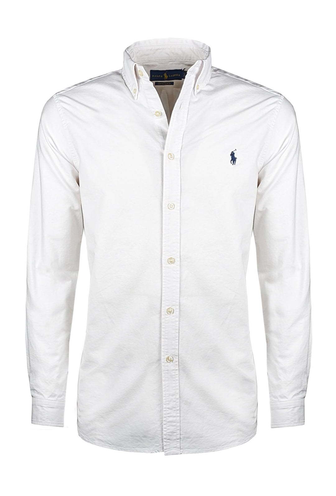 Camicia uomo RALPH LAUREN invernale button down custom slim fit - BIANCO