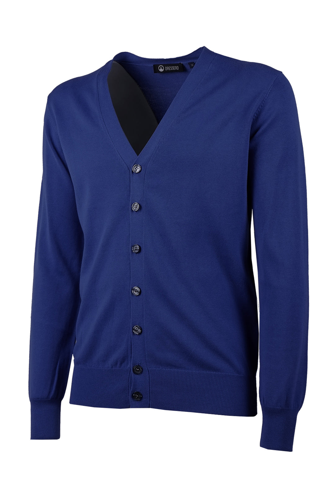 Cardigan Uomo in 100% Cotone Maglia aperta con bottoni Dresserd - BLU