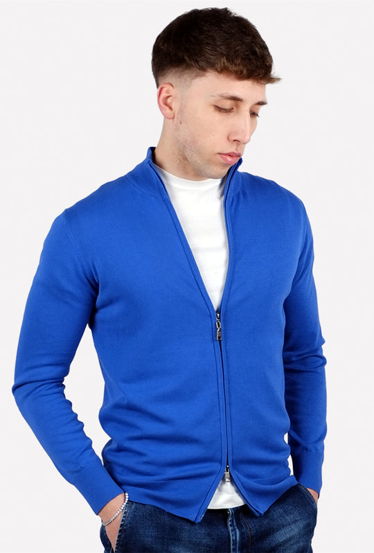 Maglia giacca aperta con zip maglioncino con cerniera in cotone Dresserd - AVIO