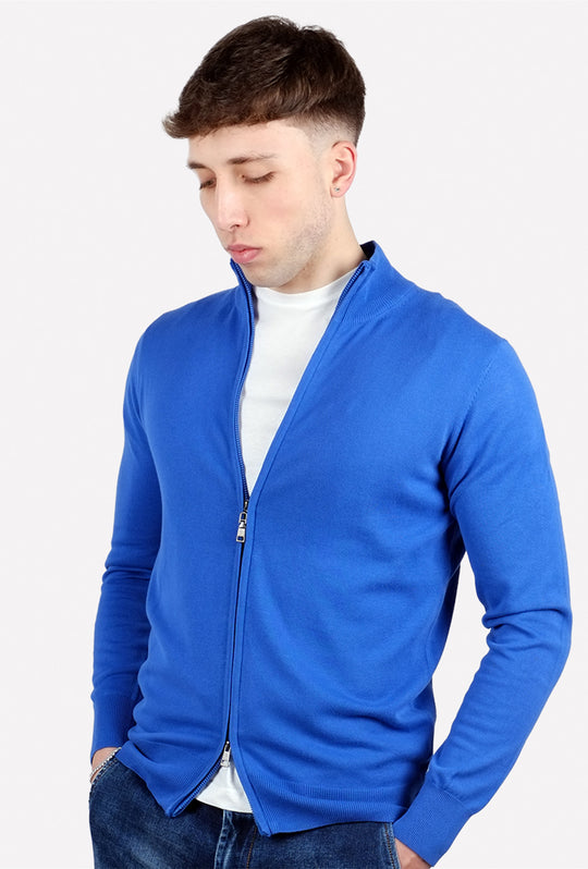 Maglia giacca aperta con zip maglioncino con cerniera in cotone Dresserd - AVIO