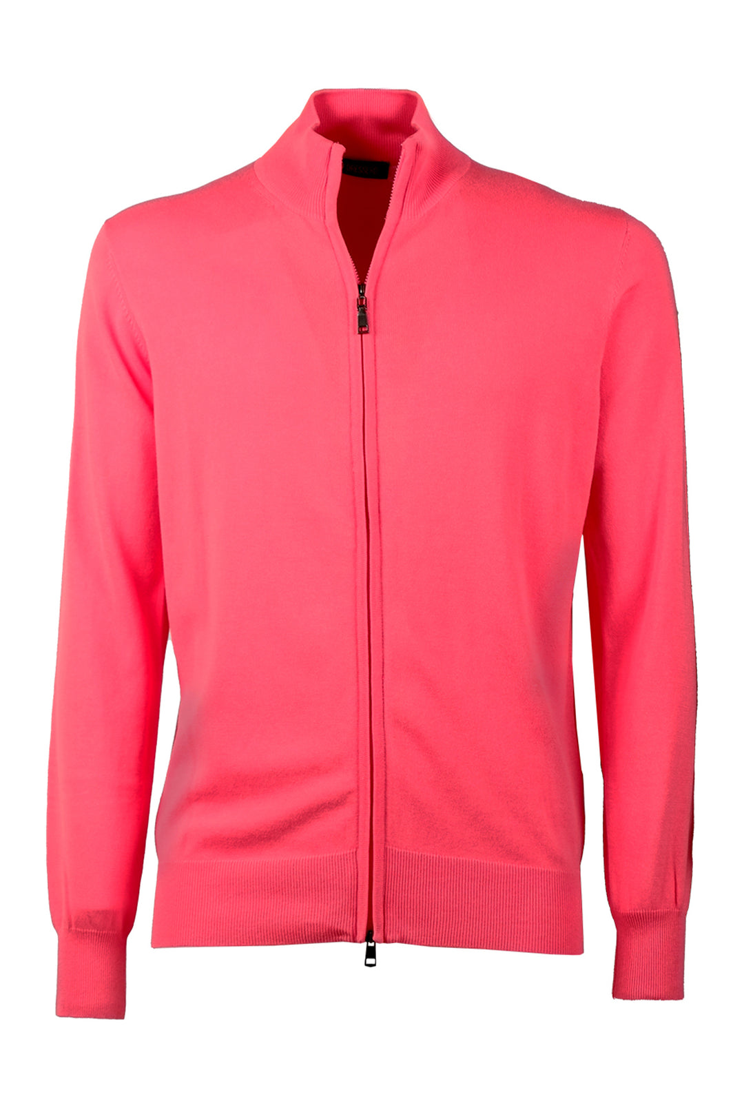 Maglia giacca aperta con zip maglioncino con cerniera in cotone Dresserd - CORALLO
