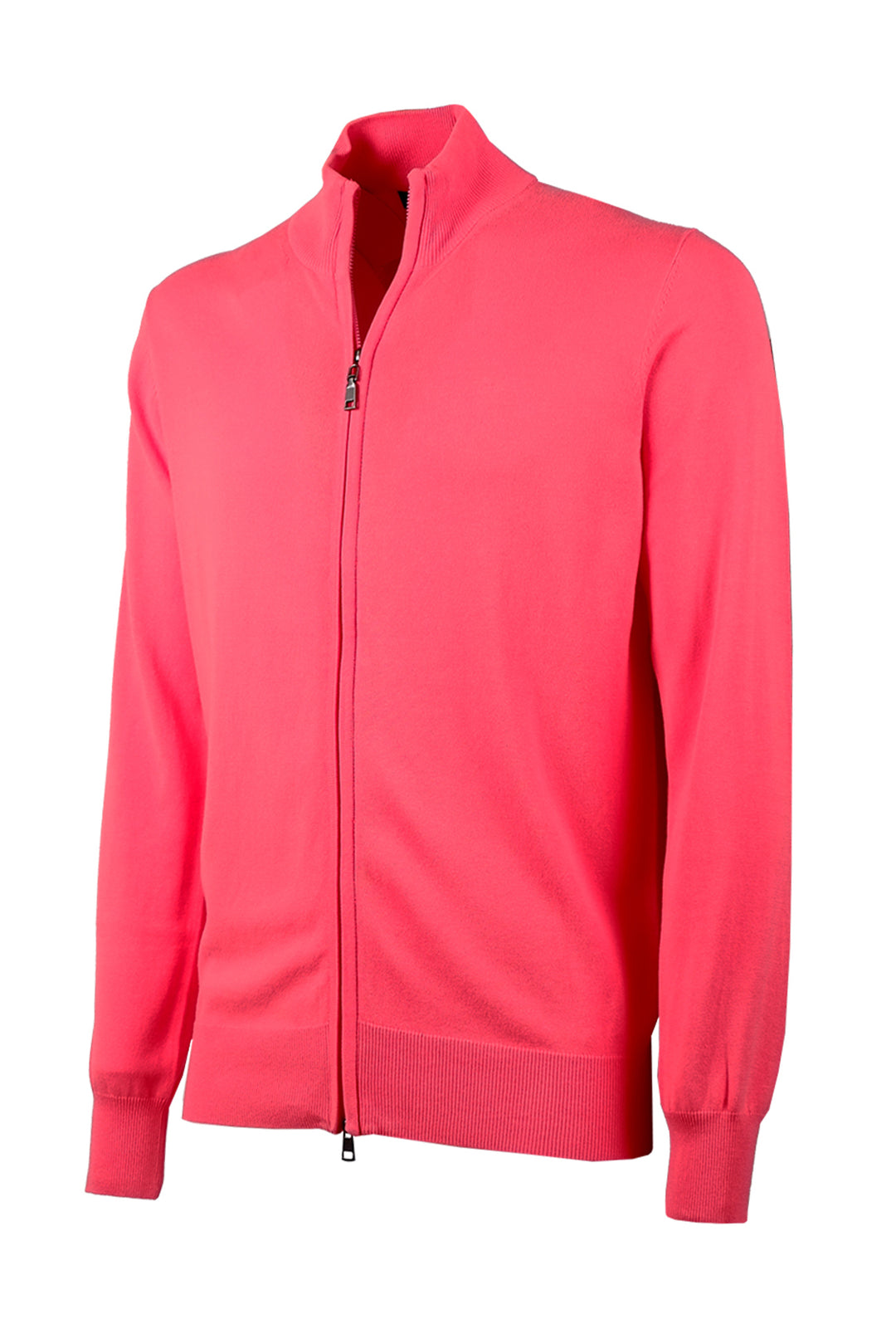 Maglia giacca aperta con zip maglioncino con cerniera in cotone Dresserd - CORALLO