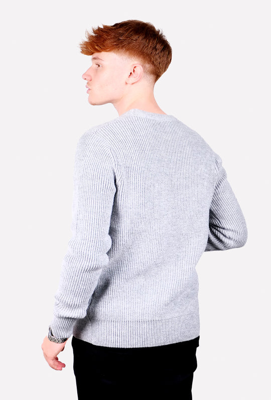 Cardigan uomo maglione pesante con bottoni -GRIGIO