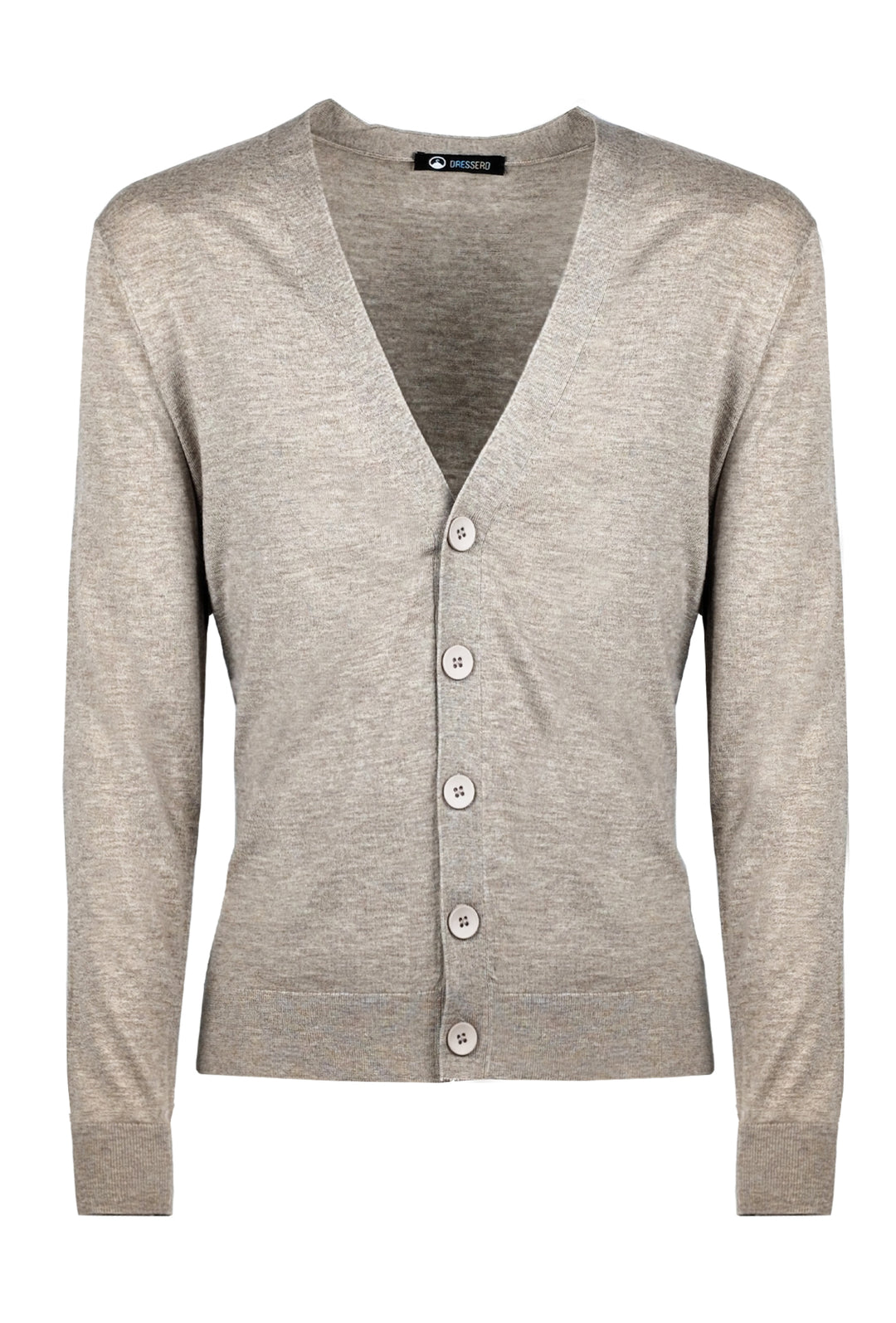 Cardigan in lana rasata Dresserd maglia aperta con bottoni - BEIGE