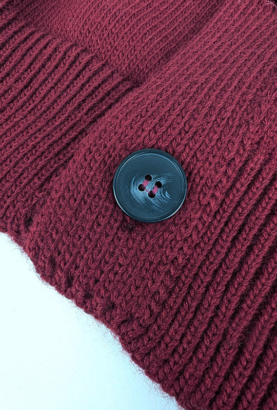 Cardigan Uomo in Lana Maglia Dresserd - BORDEAUX