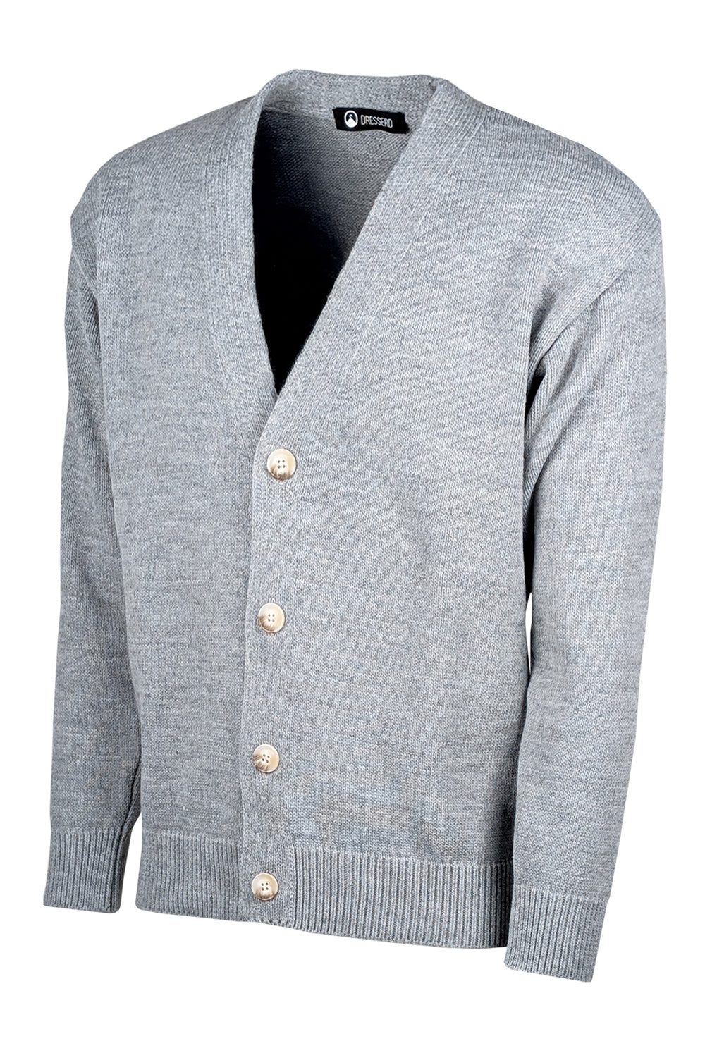 Cardigan Uomo in Lana Maglia Dresserd - GRIGIO