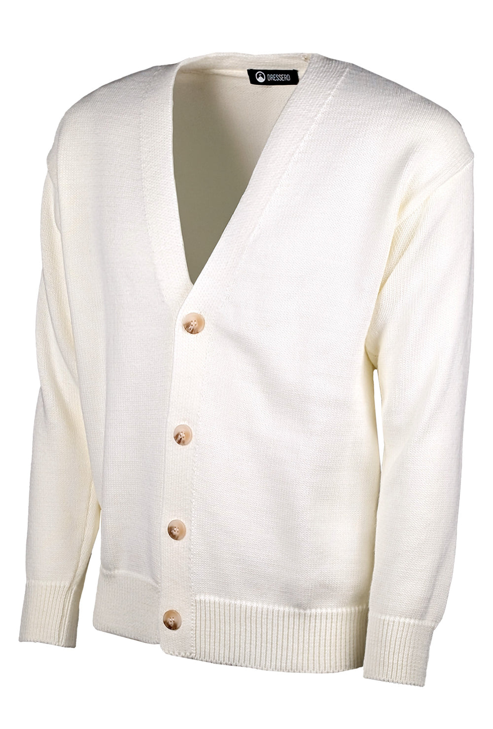 Cardigan Uomo in Lana Maglia Dresserd - PANNA