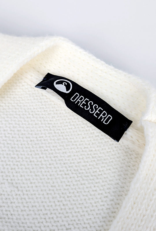 Cardigan Uomo in Lana Maglia Dresserd - PANNA