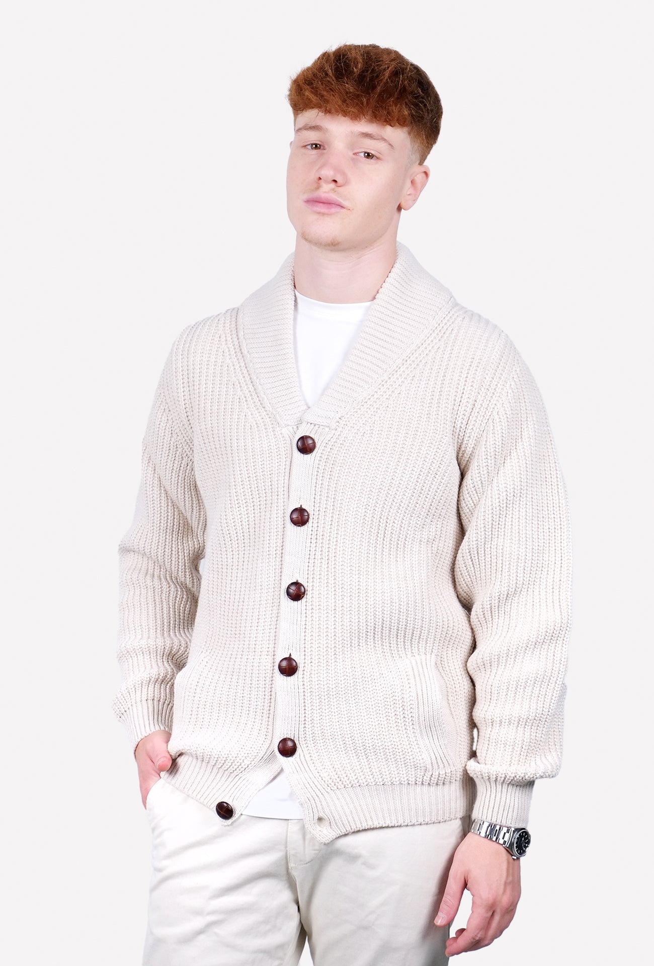 Maglia cardigan uomo best sale