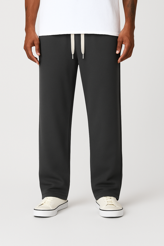 Pantalone di Tuta Regular Fit gamba dritta 100% cotone - GRIGIO