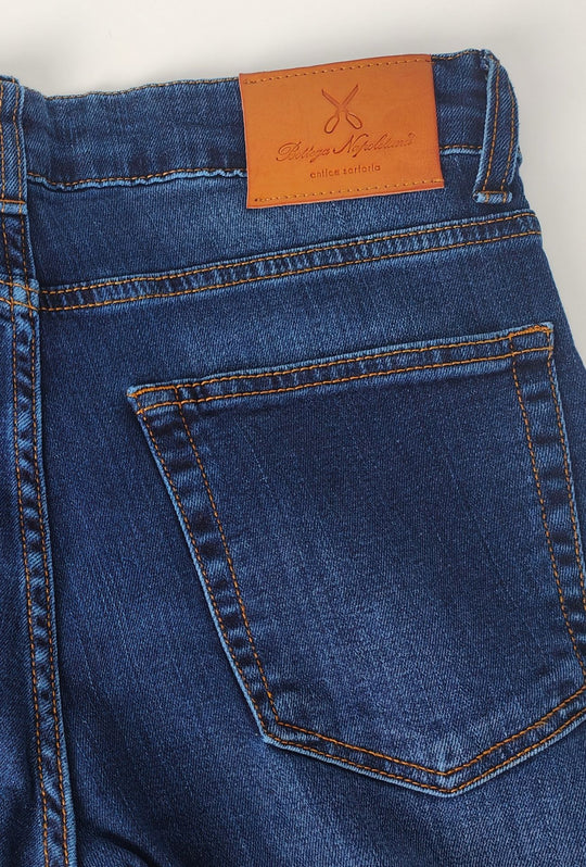 Pantalone Jeans uomo Slim Fit Bottega Napoletana-LAVAGGIO SCURO