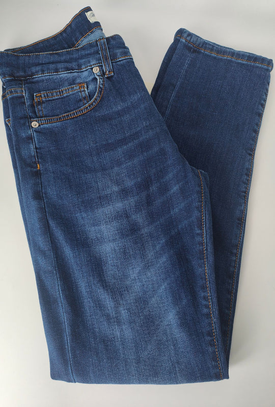 Pantalone Jeans uomo Slim Fit Bottega Napoletana-LAVAGGIO SCURO