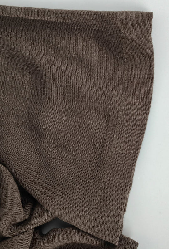 Camicia Uomo Mezza manica Dresserd Lino Viscosa - MARRONE