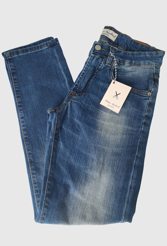 Pantalone Jeans Uomo Slim Fit Bottega Napoletana- LAVAGGIO SBIANCATO