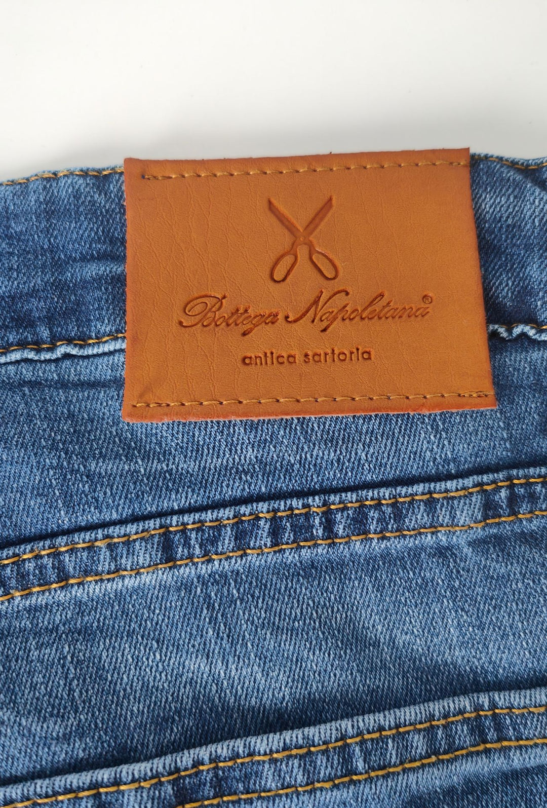 Pantalone Jeans Uomo Slim Fit Bottega Napoletana- LAVAGGIO SBIANCATO