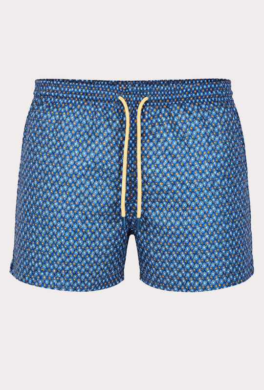 Costume uomo a fantasia con sacchetto abbinato- BLU