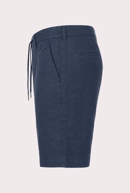 Bermuda uomo MISTO LINO  - DRESSERD - BLU NAVY