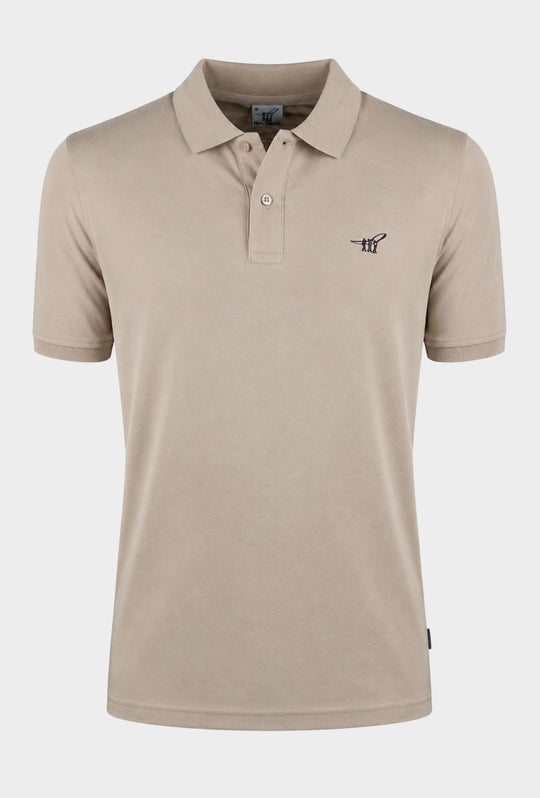 Polo Uomo HENRY COTTON'S in cotone piquet - BEIGE