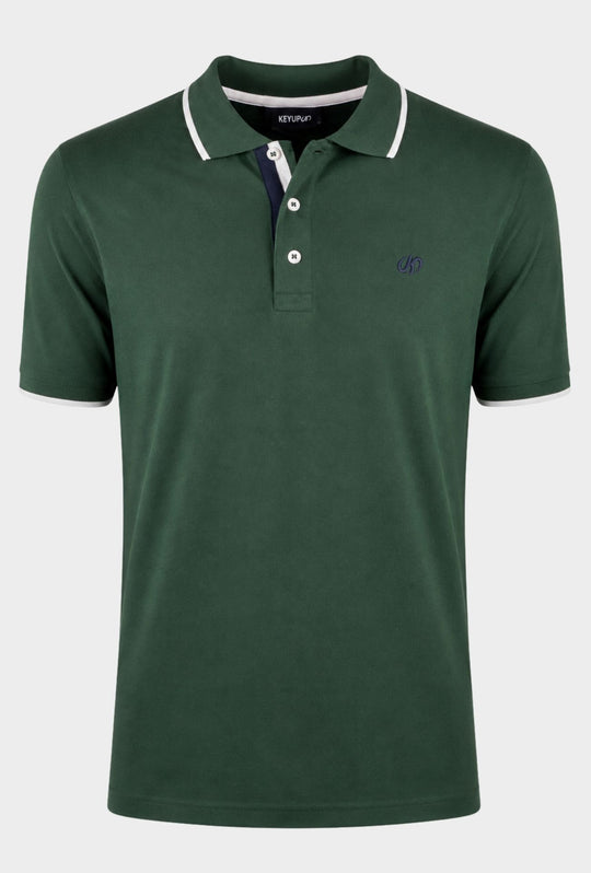 Polo uomo  KEYUP 100% cotone piquet - VERDE