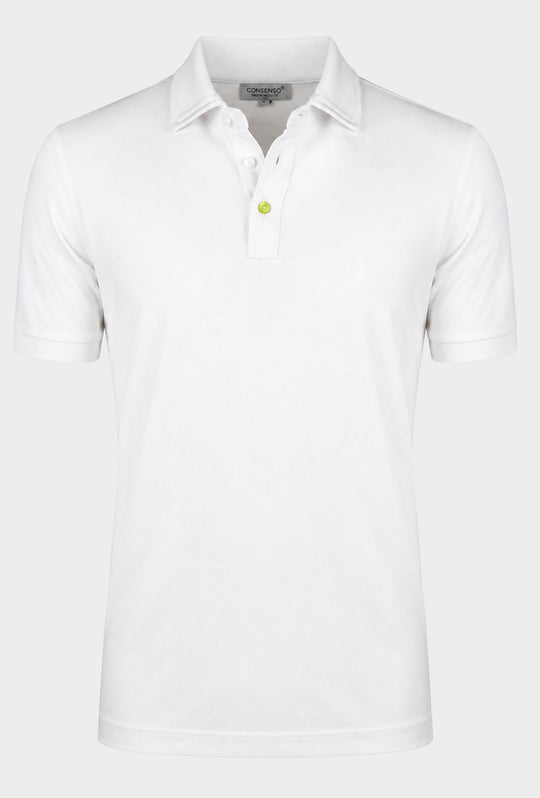 Polo Uomo CONSENSO manica corta - BIANCO