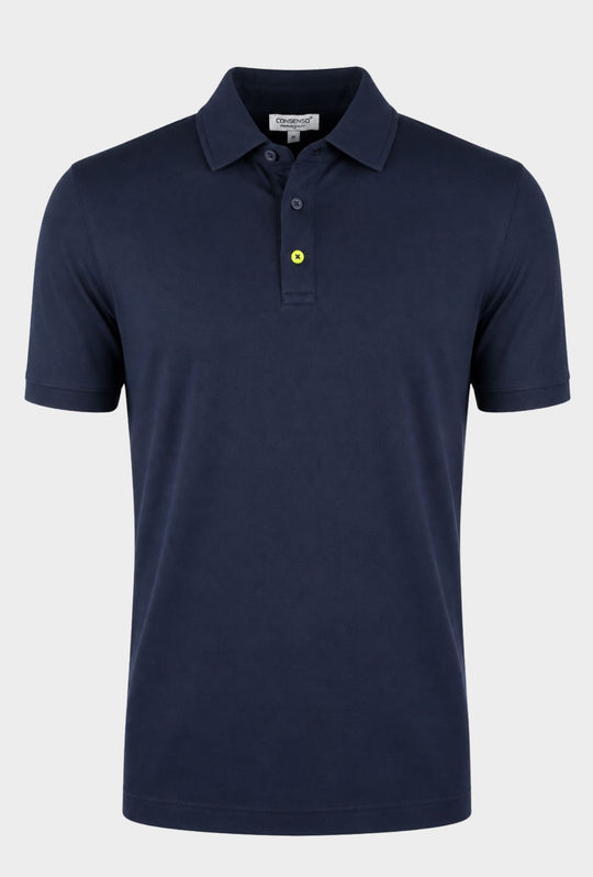 Polo Uomo CONSENSO manica corta - BLU