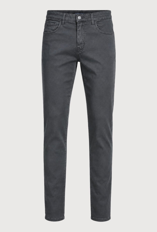 Pantalone Uomo 5 Tasche in gabardina stretch invernale - GRIGIO