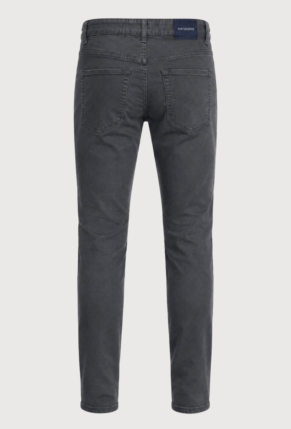 Pantalone Uomo 5 Tasche in gabardina stretch invernale - GRIGIO