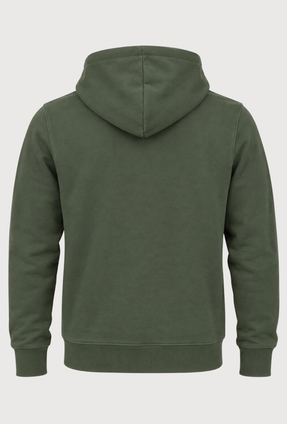 Felpa Uomo in cotone DIADORA con cappuccio logo stampato lato cuore- VERDE MILITARE