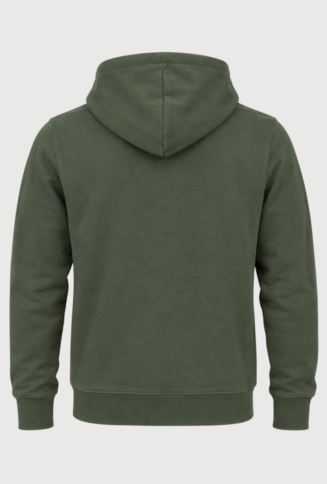 Felpa Uomo in cotone DIADORA con cappuccio logo stampato lato cuore- VERDE MILITARE