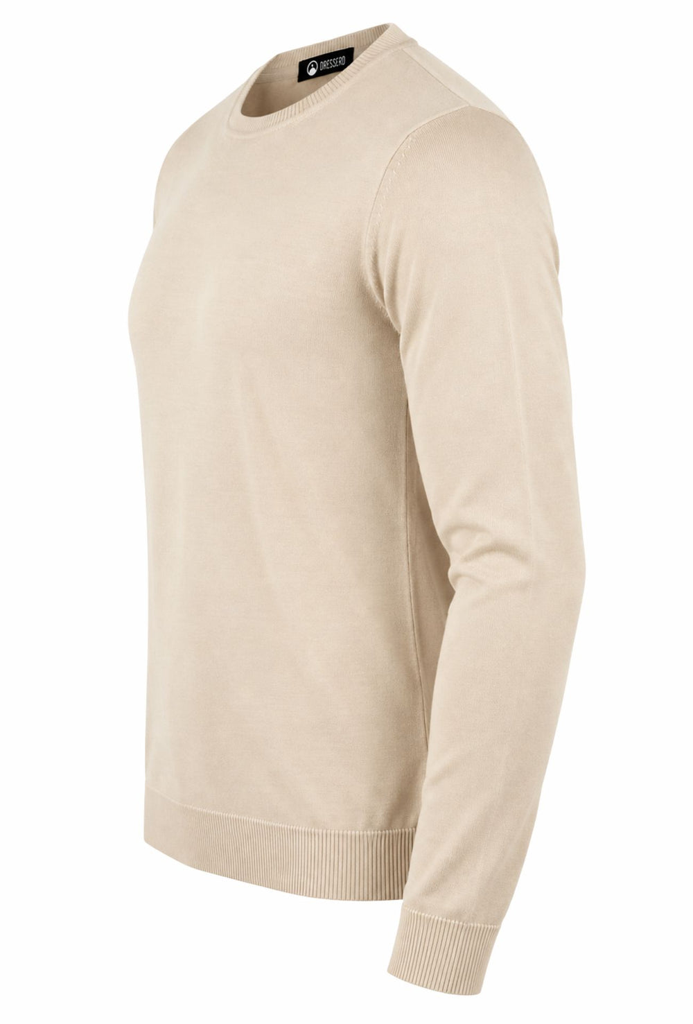 Maglioncino Dresserd manica lunga in 100% Cotone - BEIGE