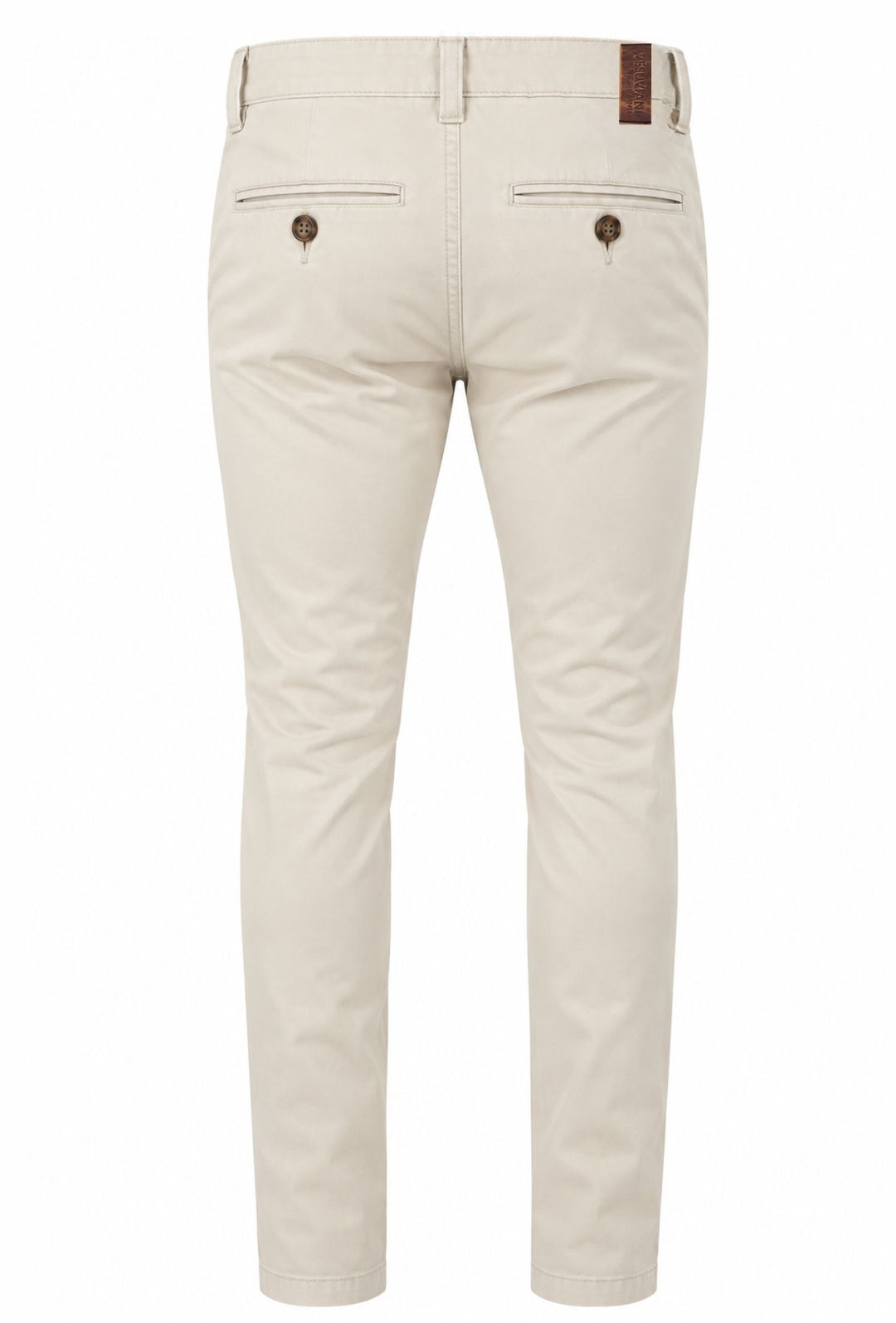 Pantalone Uomo Gamba Stretta Tasca America Invernale Pantaloni Dresserd - PANNA