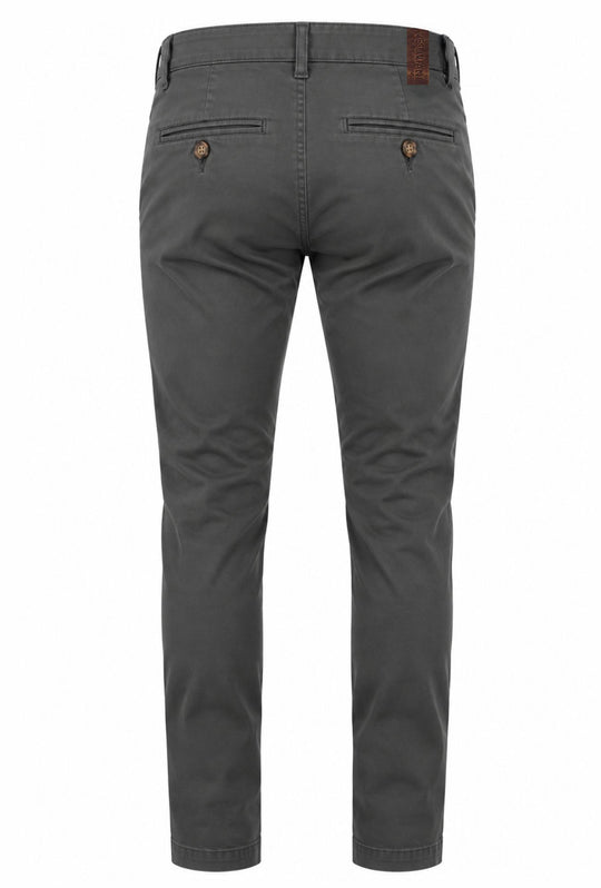 Pantalone Uomo Gamba Stretta Tasca America Invernale Pantaloni Dresserd - GRIGIO ANTRACIDE