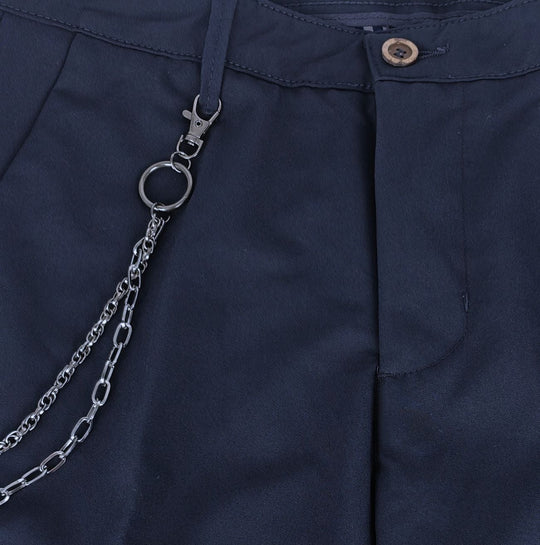 Pantalone uomo slim fit in viscosa DRESSERD - BLU