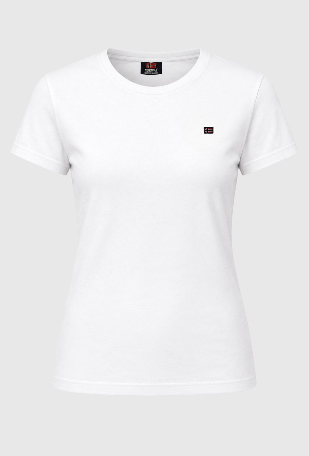 T-Shirt Donna Norway in Cotone 100%- BlANCO