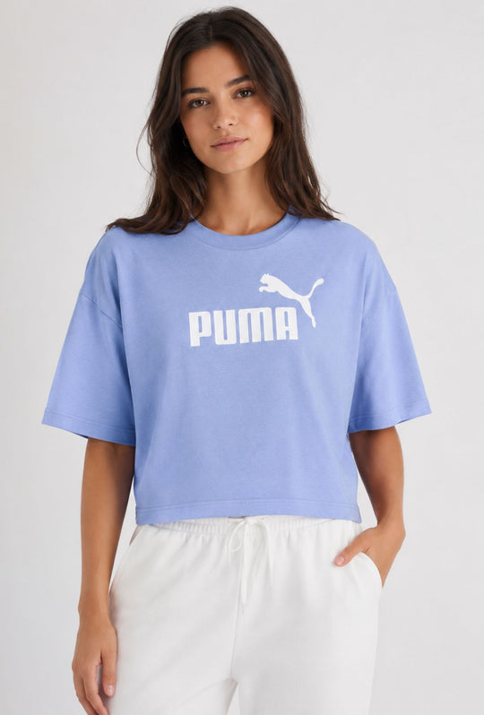 T-Shirt Donna Puma Crop  - LILLA