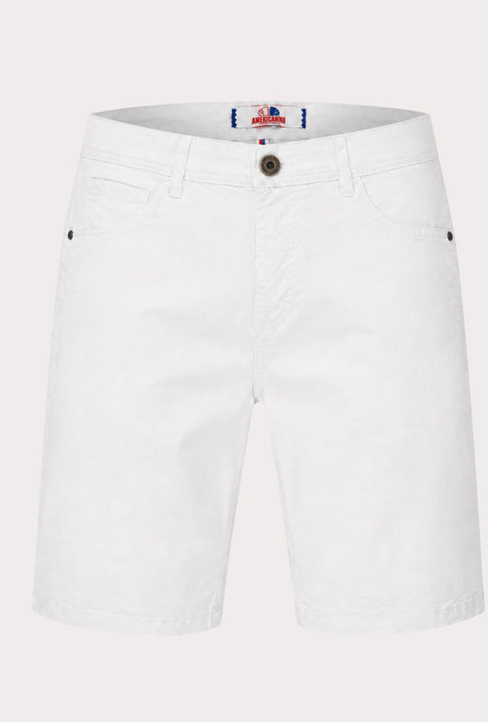 Bermuda uomo in cotone regular fit Americanino- BIANCO