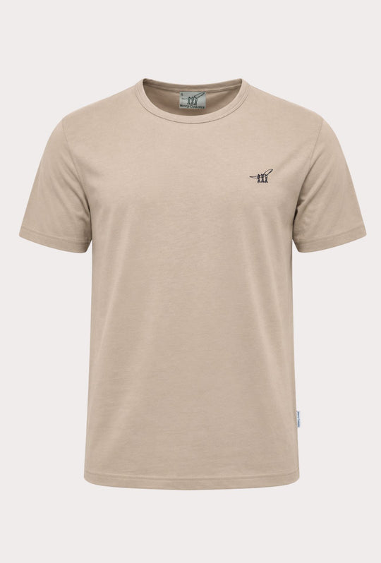 T-Shirt Uomo Girocollo HENRY COTTON'S 100% Cotone - BEIGE
