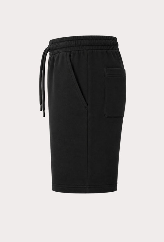 Bermuda Uomo in cotone felpato leggero non garzato DRESSERD- NERO