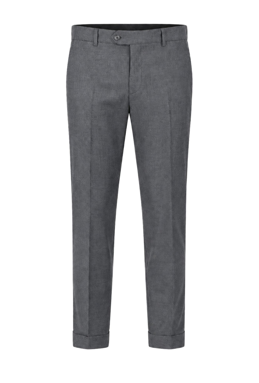 Pantalone Uomo  Elegante con Risvolto - GRIGIO