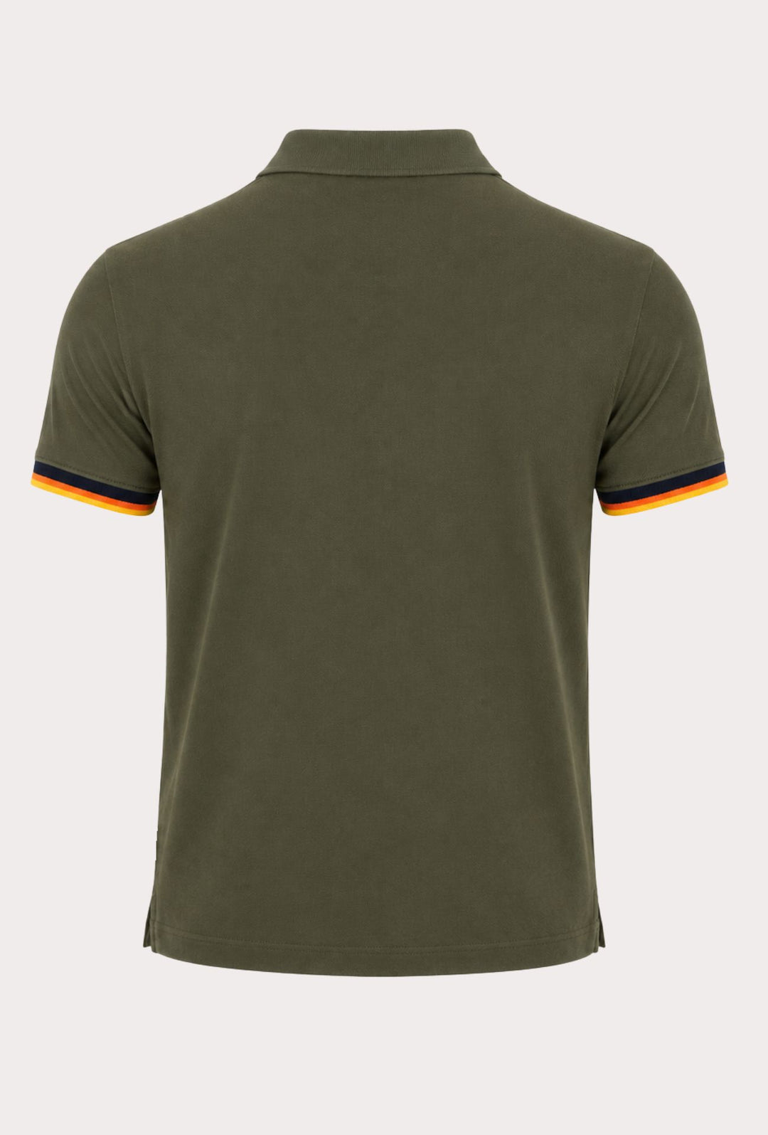 Polo Uomo Cranberry cotone Jersey semi slim con righe a contrasto - VERDE ARMY