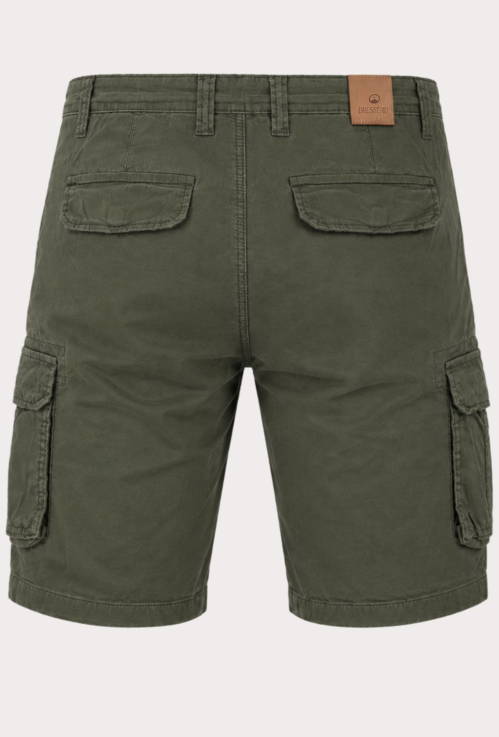 Bermuda Cargo uomo Pantaloncino Dresserd con tasconi laterali - VERDE MILITARE