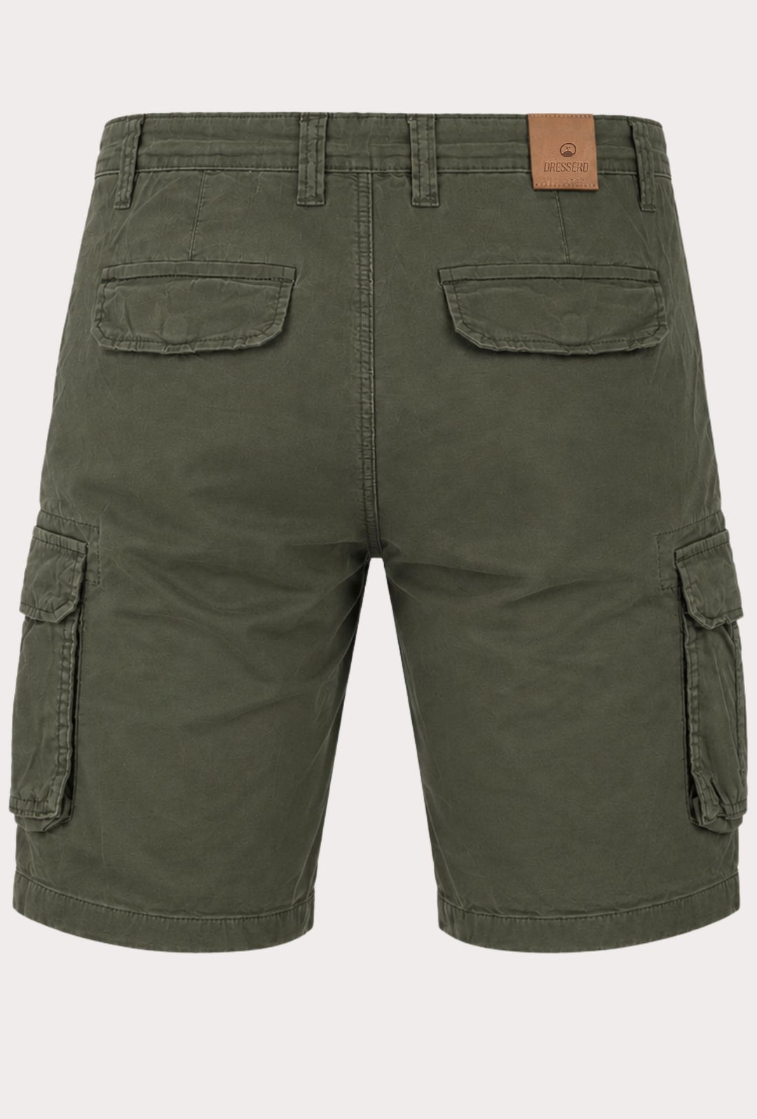 Bermuda Cargo uomo Pantaloncino Dresserd con tasconi laterali - VERDE MILITARE