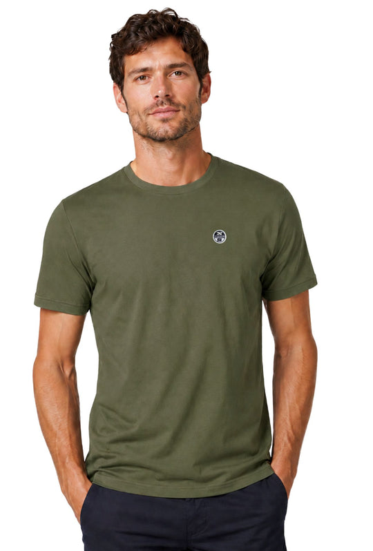 T-Shirt Uomo North Sails Logo piccolo -VERDE MILITARE