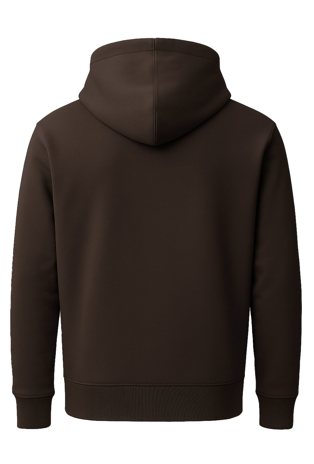 Felpa uomo chiusa con cappuccio Dresserd Felpata invernale - MARRONE
