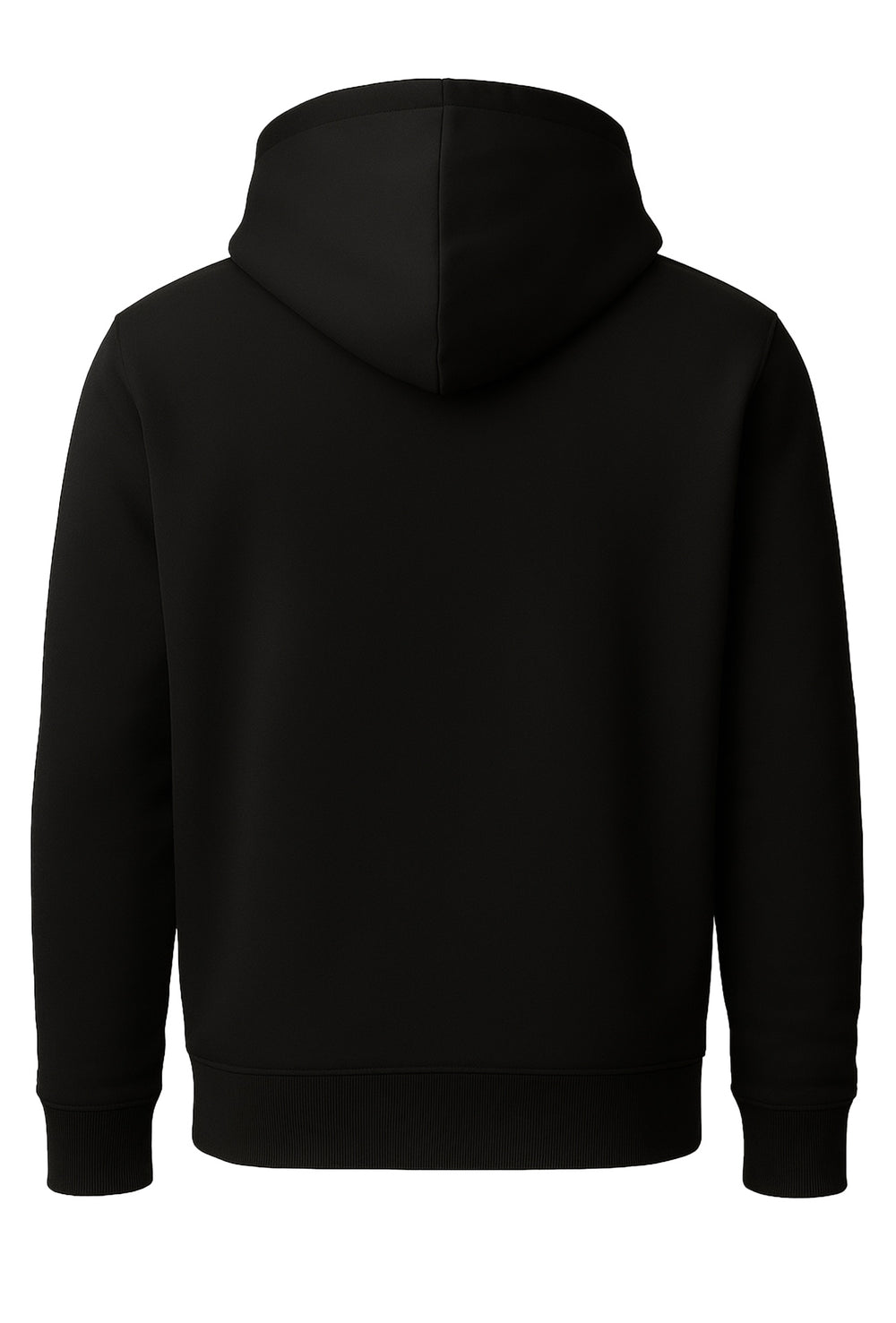 Felpa uomo chiusa con cappuccio Dresserd Felpata invernale - NERO
