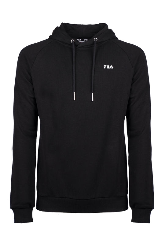 Felpa Uomo FILA chiusa con cappuccio Logo piccolo Braives Raglan Hoody Men - NERO