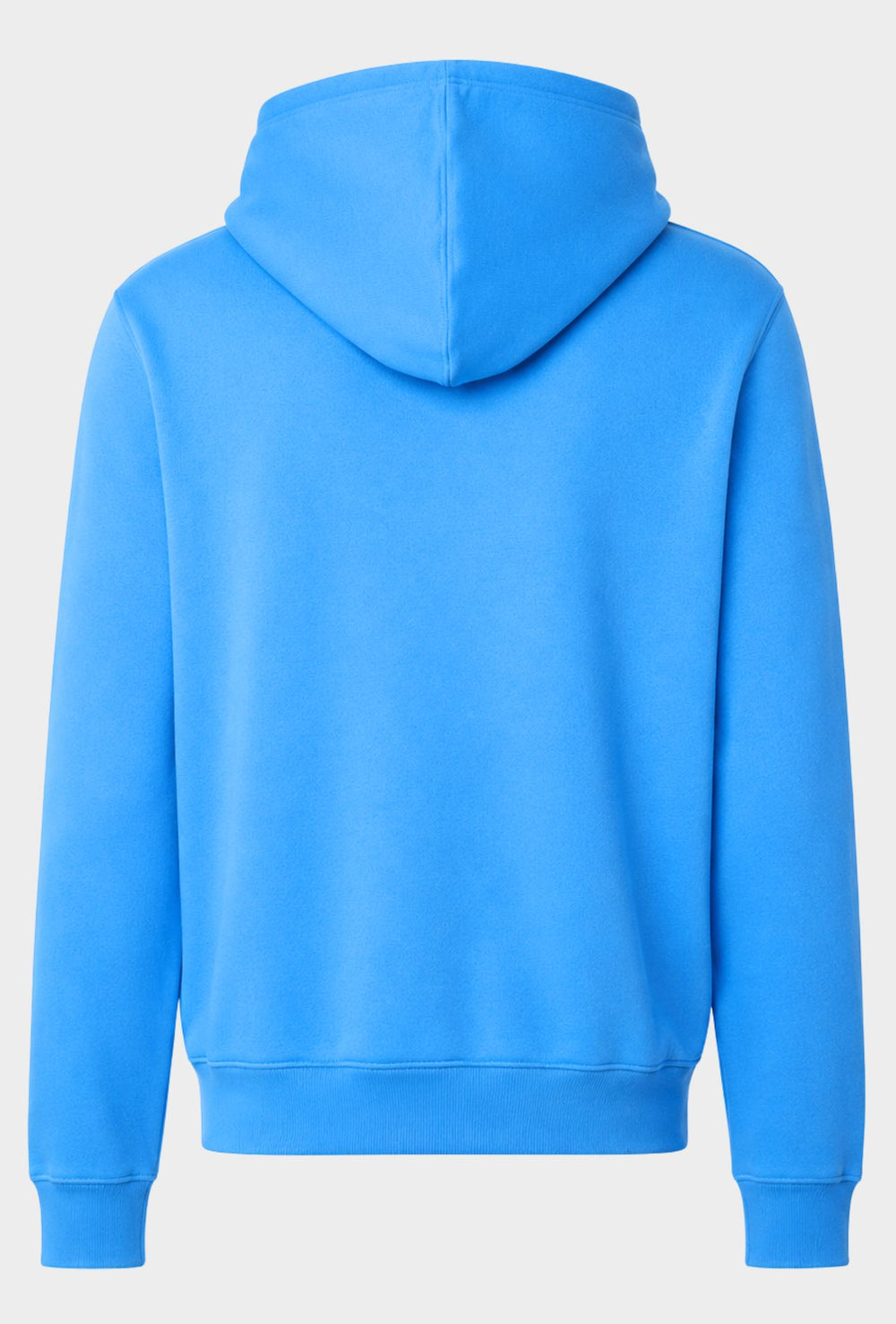 Felpa Uomo ADIDAS con Cappuccio Logo ricamato bianco lato cuore- AZZURRO