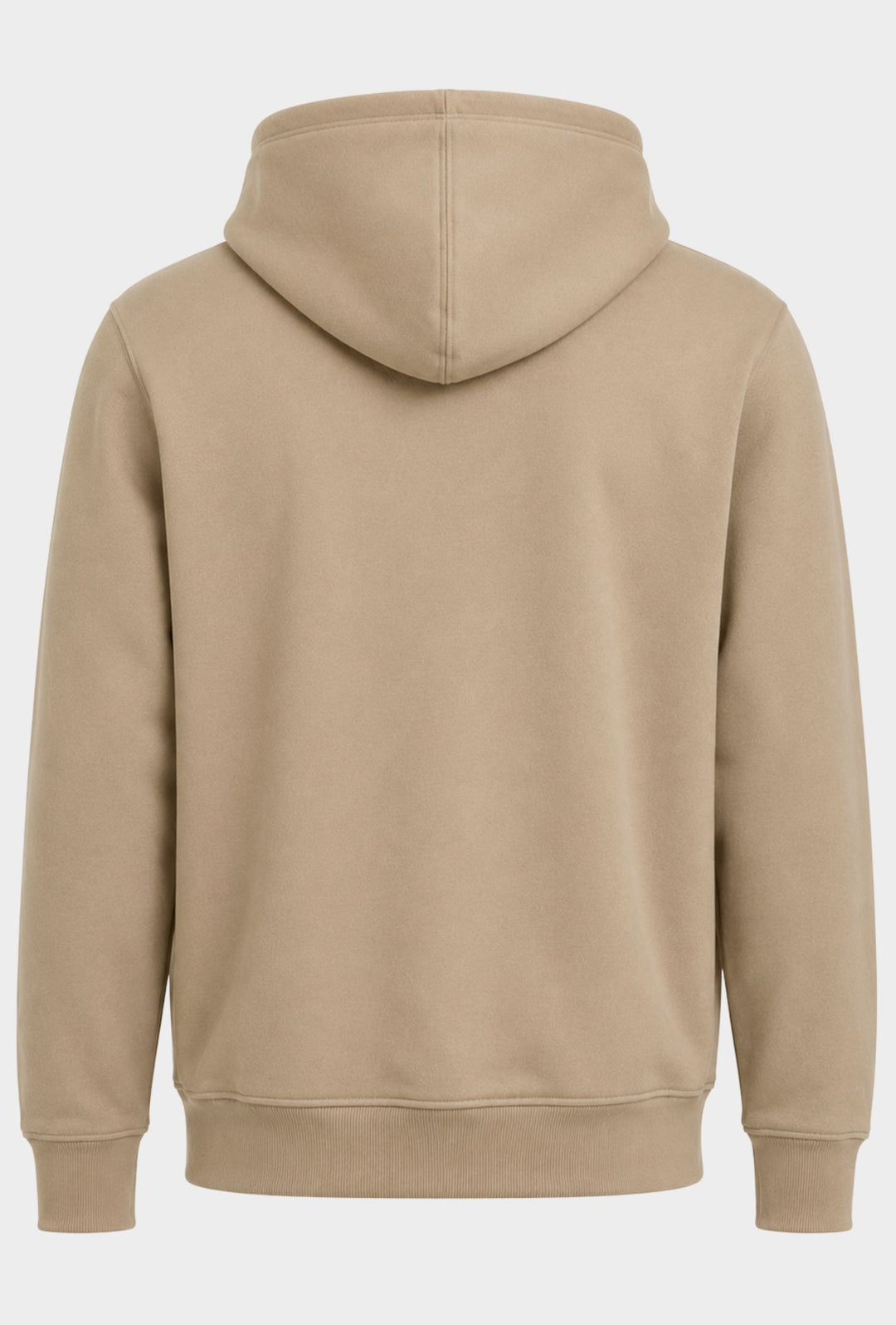 Felpa Uomo ADIDAS con Cappuccio e Interno Felpato scritta centrale in rilievo ricamata- BEIGE