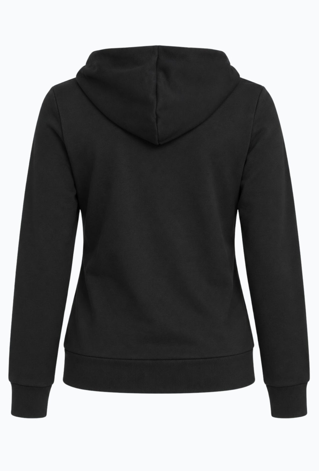 Felpa Donna Con Cappuccio in cotone ADIDAS scritta maxi stampata centrale - NERO