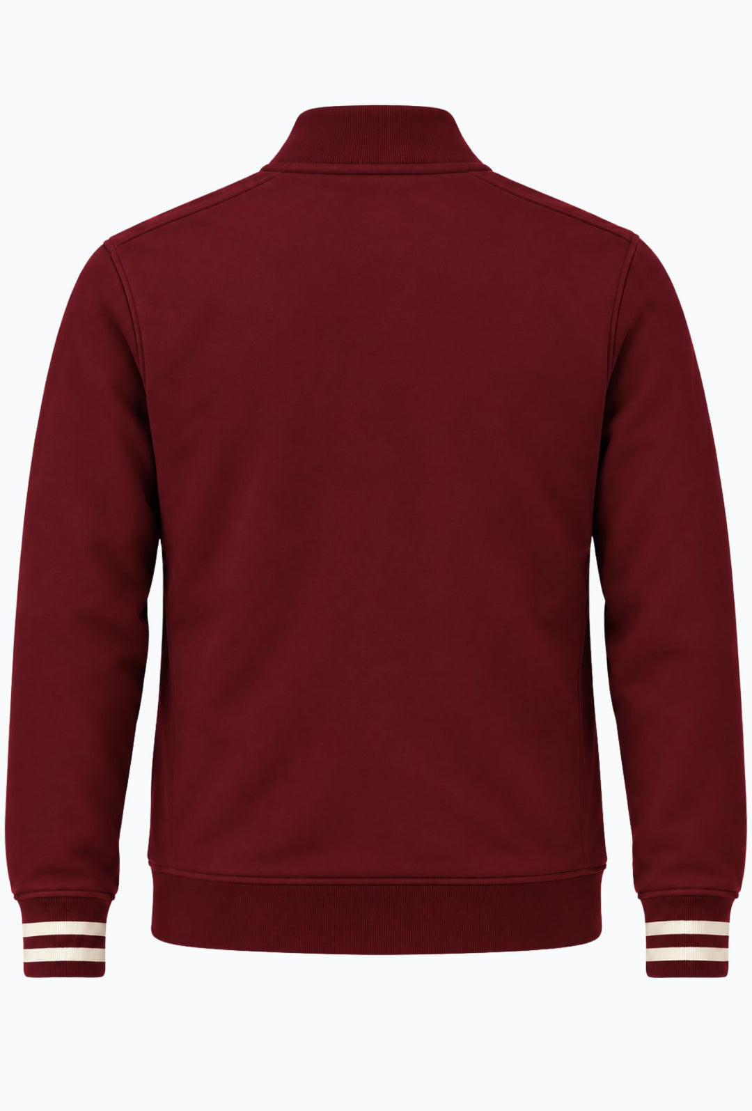 Felpa Uomo Full Zip Felpata Senza Cappuccio BEVERLY HILLS POLO CLUB logo stampato lato cuore- BORDEAUX